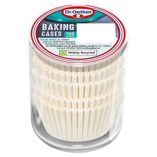 Dr. Oetker Baking Cases White 100s