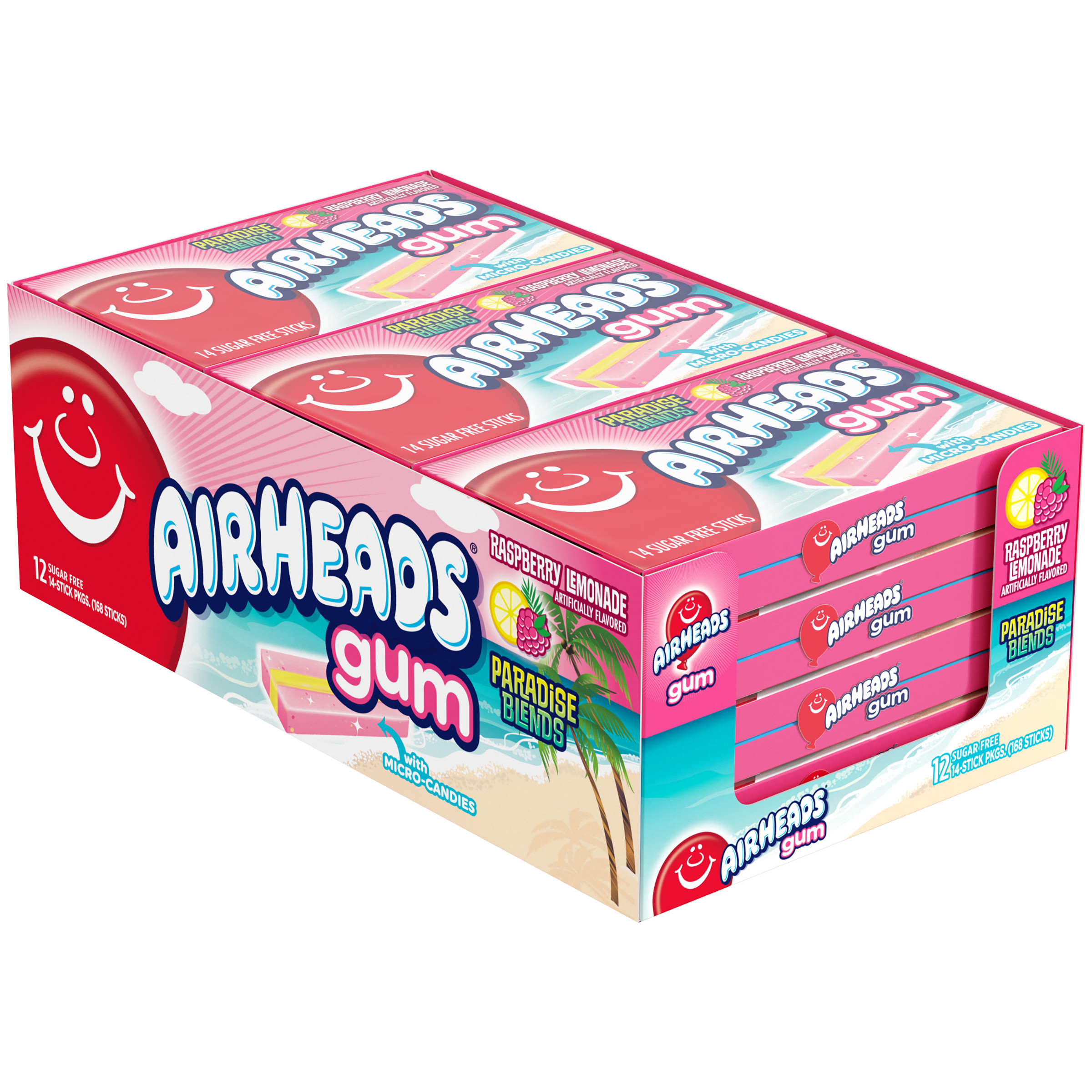 Airheads Gum Raspberry Lemonade 1.185oz (34g)