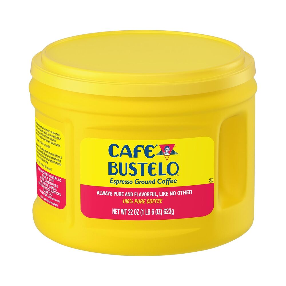 Cafe Bustelo Espresso Dark Roast Instant Coffee Tub 22oz (632g)