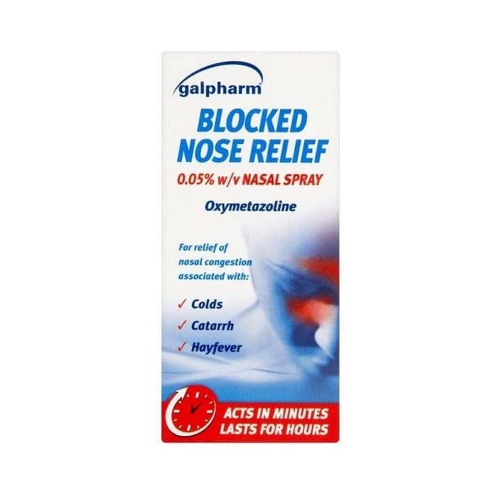 Galpharm Blocked Nose Relief Spray 15ml