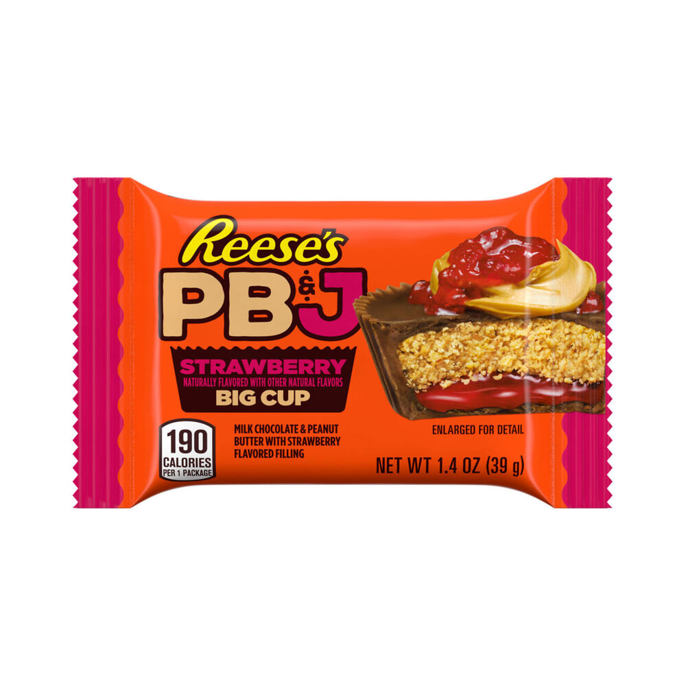 Hershey's Reeses PB&J Strawberry Big Cup Bar 1.4oz (40g)
