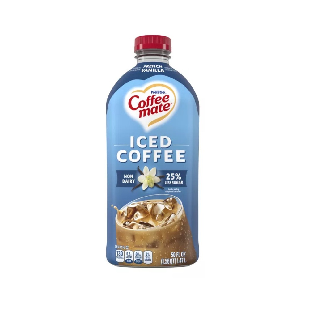 Nestle Coffee Mate Iced Coffee French Vanilla Creamer 50oz (1.47L)