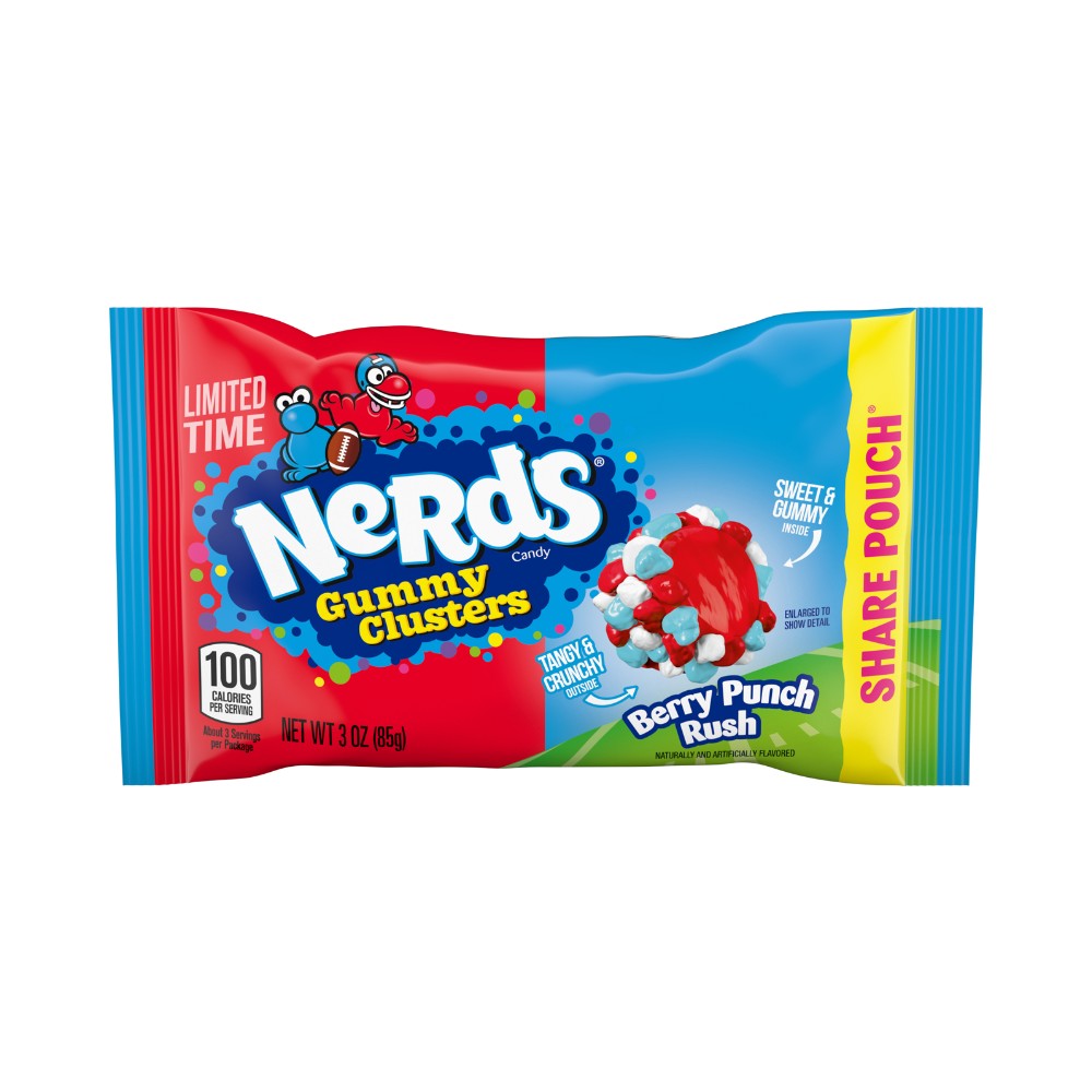 Nestle Nerds Gummy Clusters Berry Punch  Rush Share Pack 3oz (85g)
