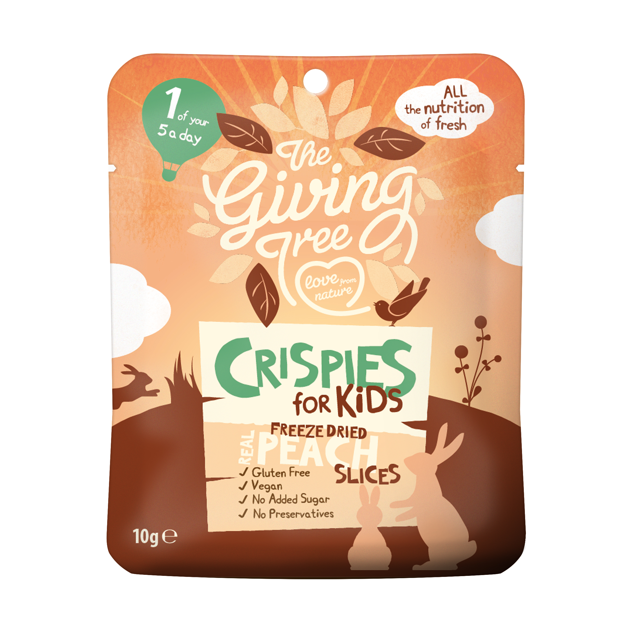 The Giving Tree Crispies for Kids Peach 10g
