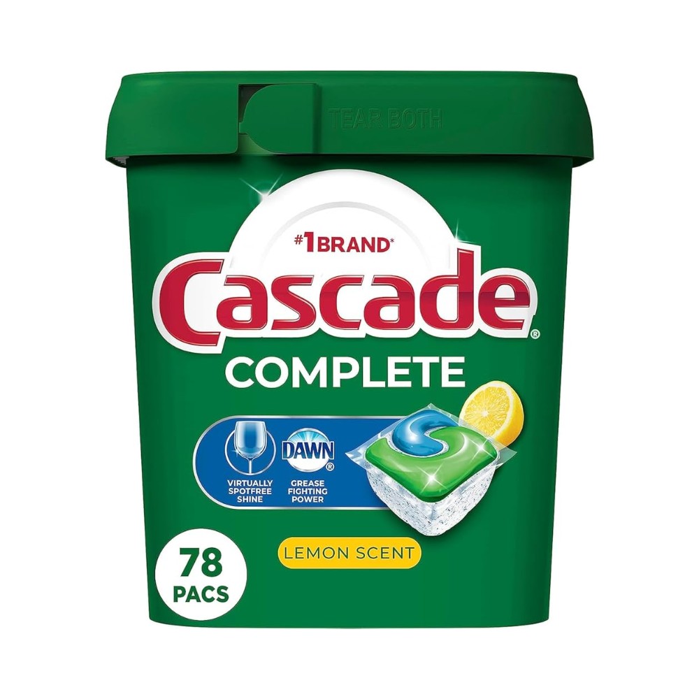 Cascade Dishwasher Pods Lemon Scent 78's
