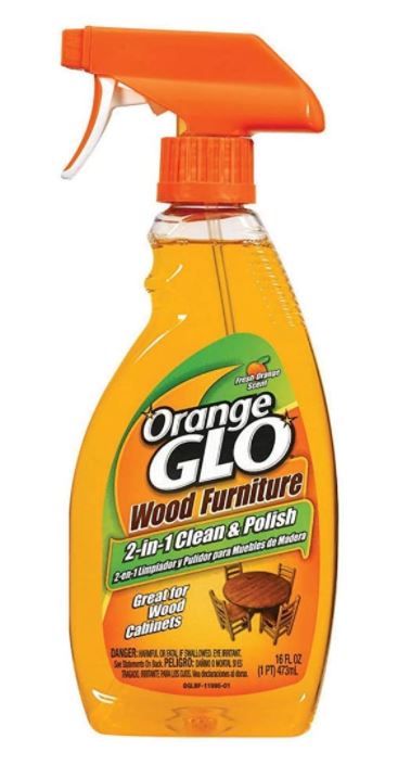 Orange Glo Wood Furniture 2 in 1 Clean & Polish Spray 16oz (473ml)