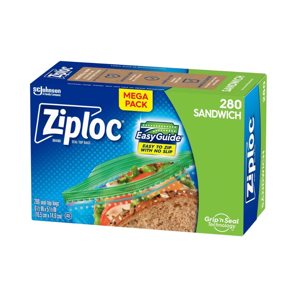 Ziploc Sandwich Bag Mega Pack 280's