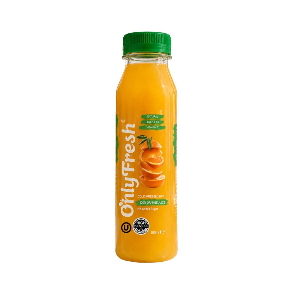 Only Fresh HPP Cold Pressed Orange Juice 250ml