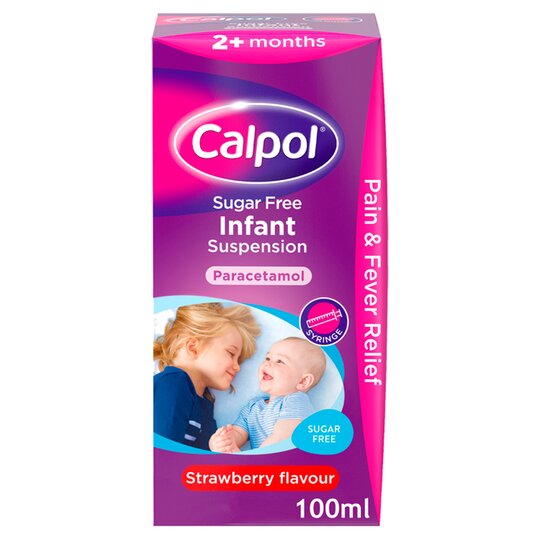 Calpol Infant Strawberry Flavour Sugar Free 100ml