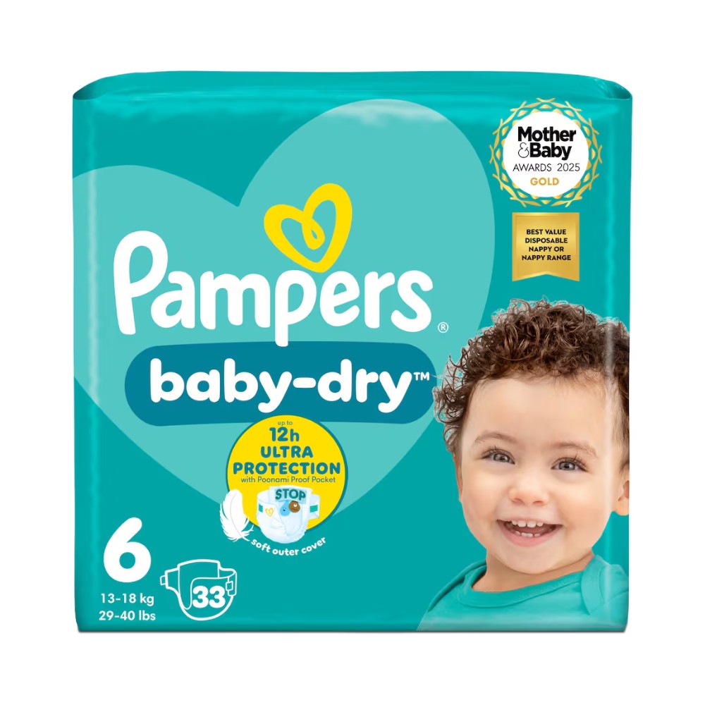 Pampers Baby Dry Size 6 33's
