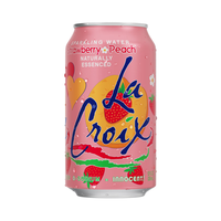 La Croix Sparkling Water Strawberry Peach 355ml