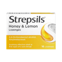 Strepsils Lozenges Honey & Lemon 16's