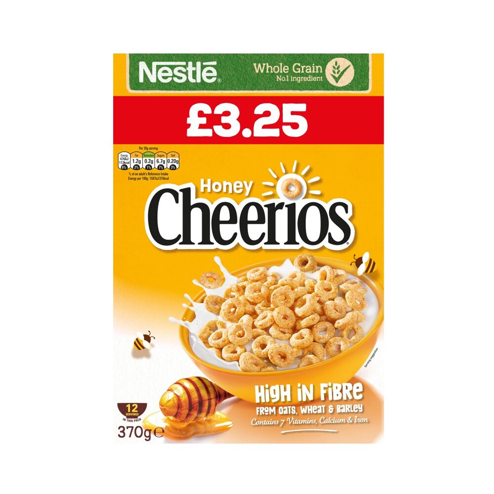 Nestle Honey Cheerios 370g P.M. £3.25