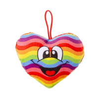 NoveltiesRus Plush Super Soft Heart Rainbow