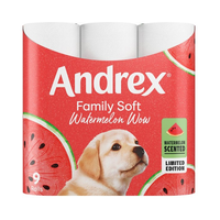 Andrex Toilet Paper Family Soft Watermelon 9 Rolls