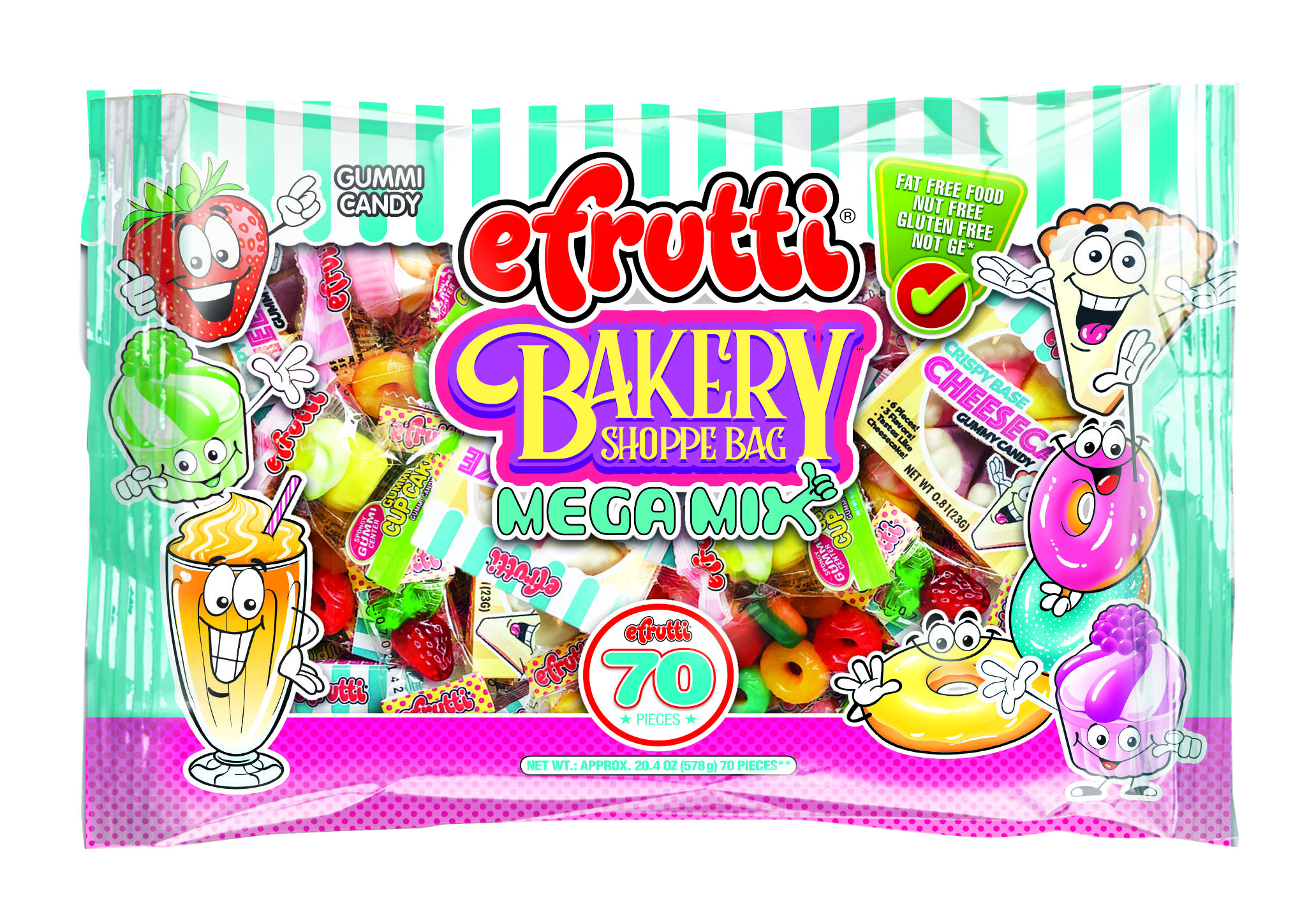 eFrutti Bakery Shoppe Bag Mega Mix 70ct (571g)