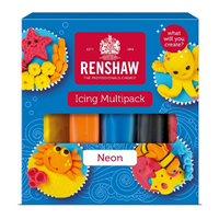 Renshaw Neons Multi Pack Icing 100g x 5