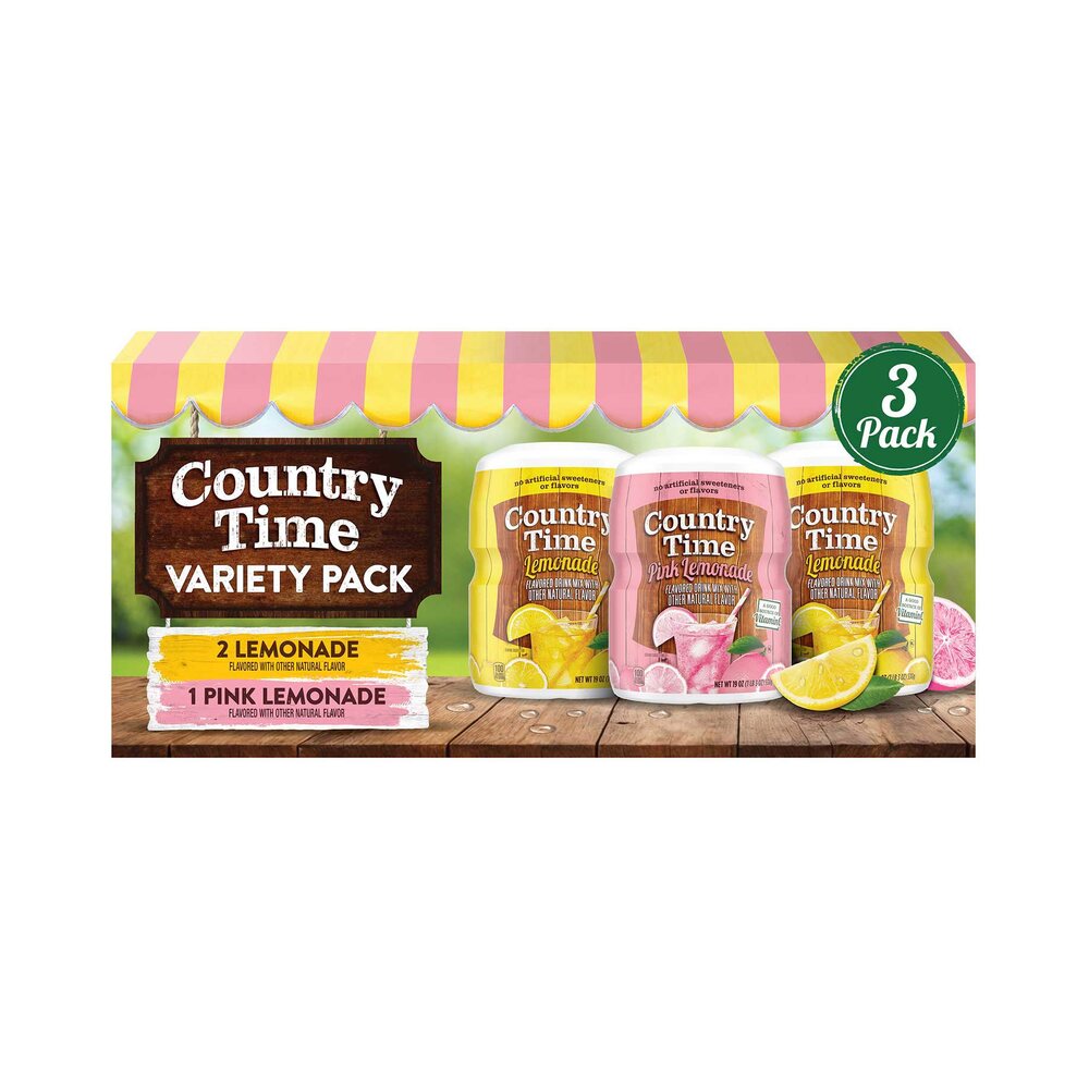 Country Time Variety Pack 3 x 19oz (3 x 538g)