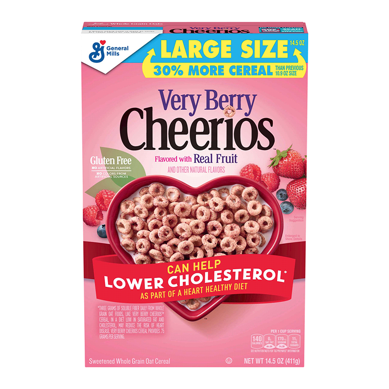 General Mills Cheerios Very Berry 14.5oz (411g)
