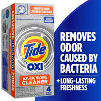 Tide with Oxi Washing Machine Cleaner 2.7oz (75g) 4's