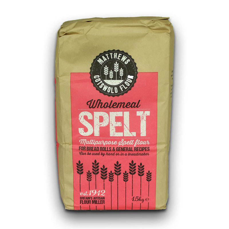 Matthews Cotswold Wholemeal Spelt Flour 1.5kg