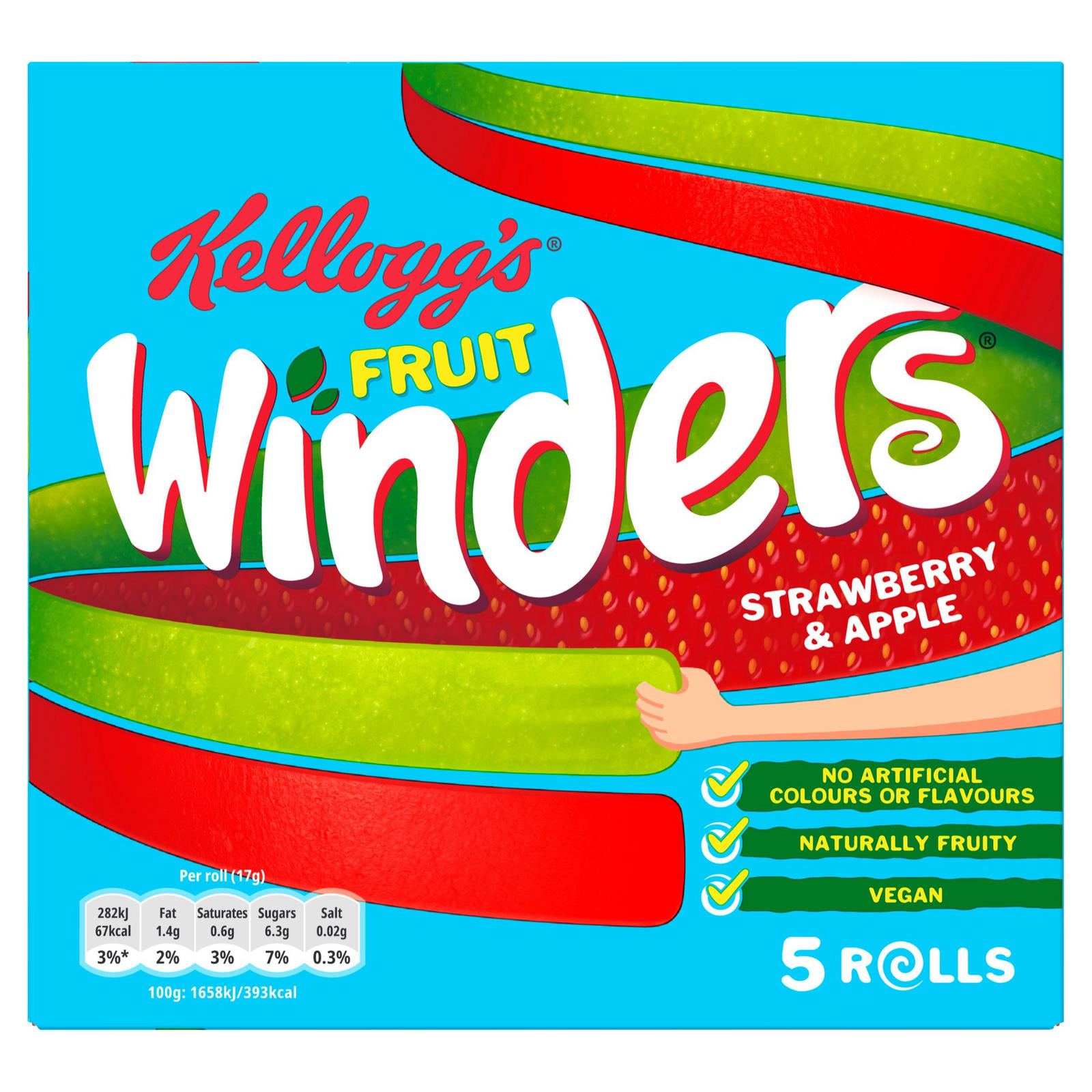 Kellogg's Winders Strawberry & Apple 17g x 5
