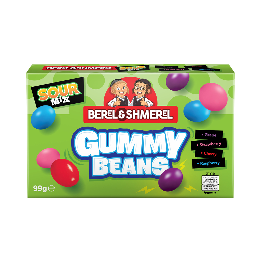 Berel & Shmerel Sour Gummy Beans 99g