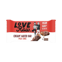 Love Raw Cream Wafer Bar Milk Chocolate 43g