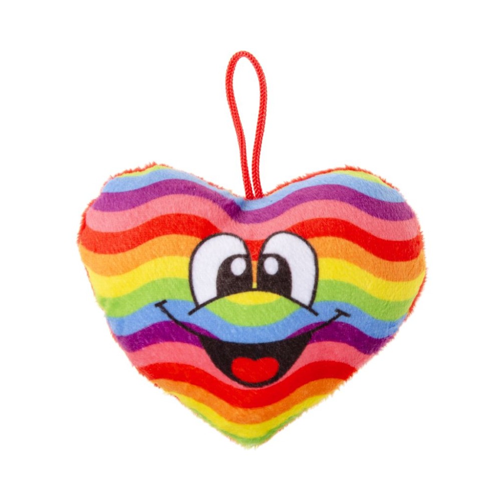 NoveltiesRus Plush Super Soft Heart Rainbow