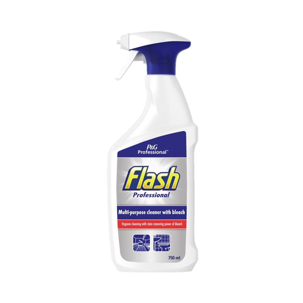 Flash Professional Cleaner With Bleach Spray 750ml