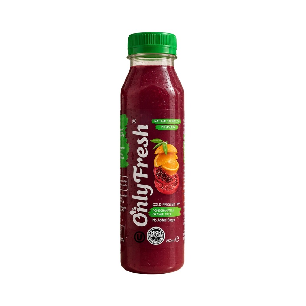 Only Fresh HPP Cold Pressed Pomegranate & Orange Juice 250ml