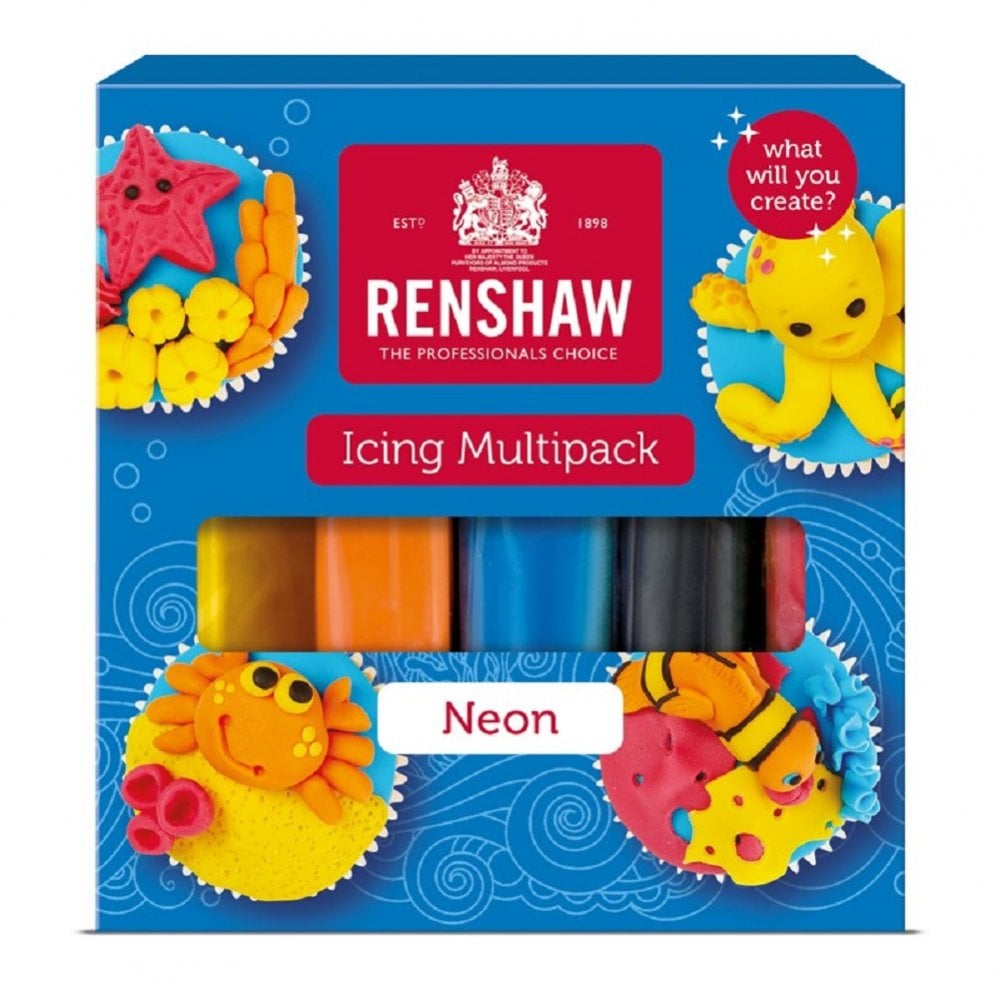 Renshaw Neons Multi Pack Icing 100g x 5