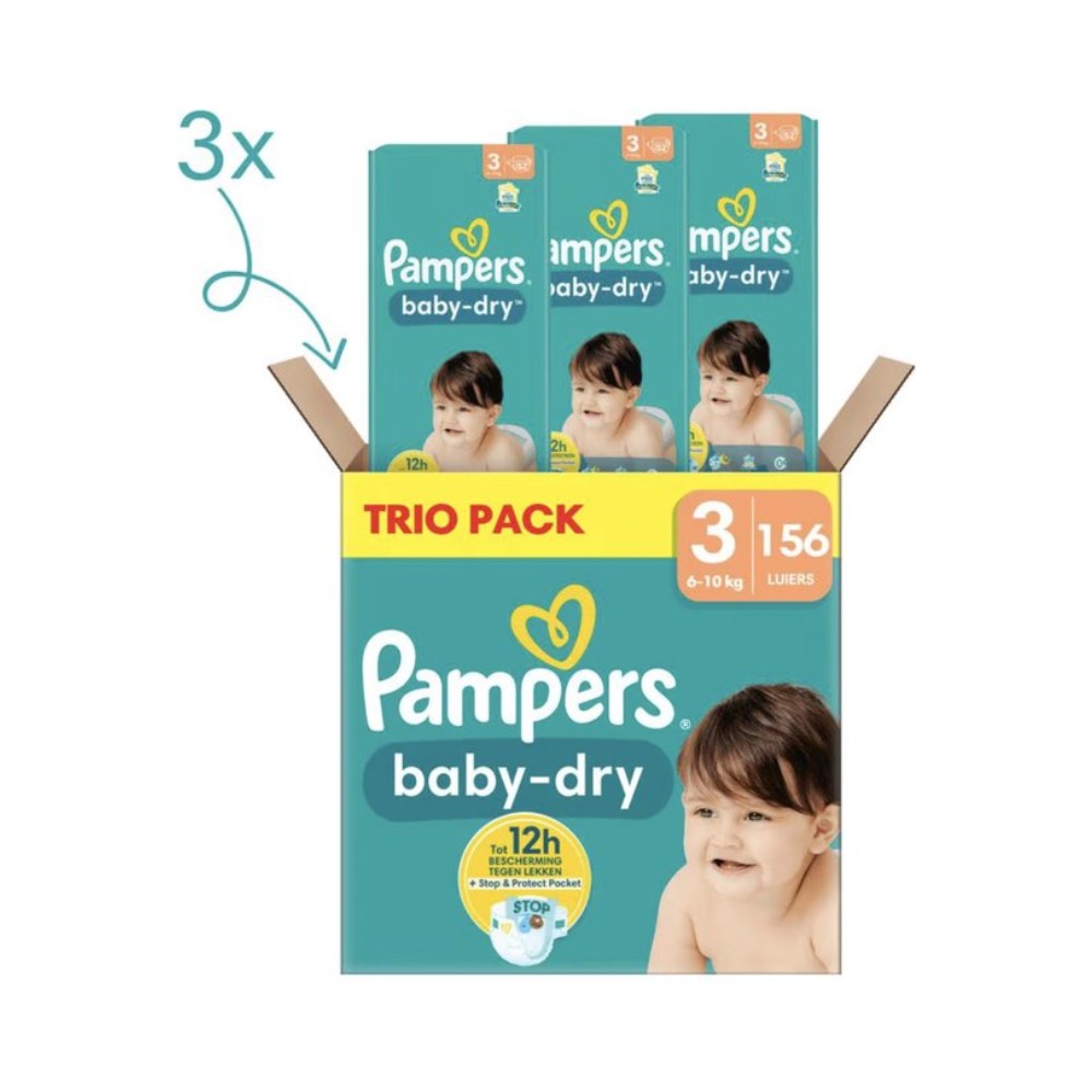 Pampers Baby Dry Size 3 52's