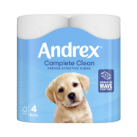 Andrex Toilet Paper Complete Clean 4 Rolls