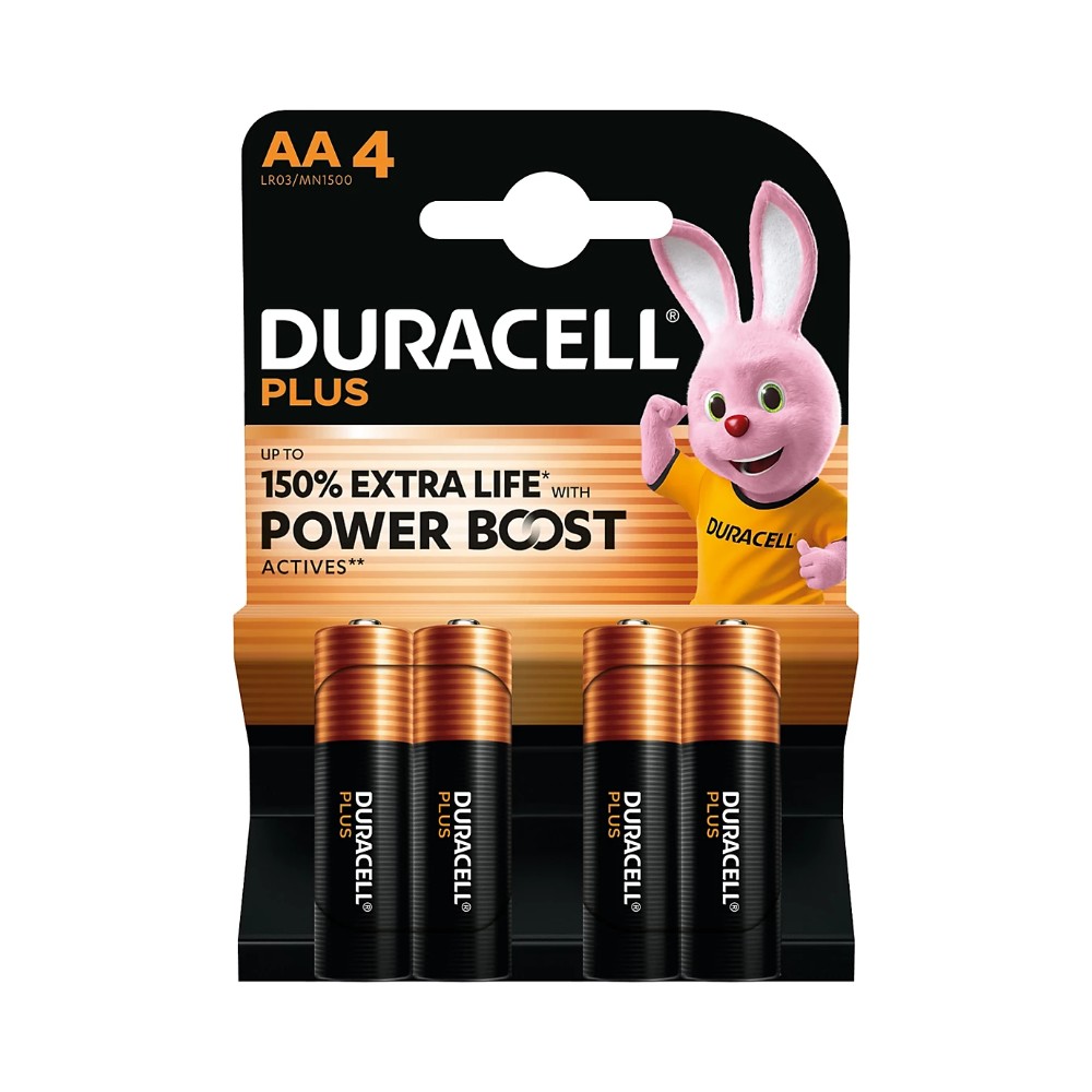 Duracell AA Plus Plus Power With Power Boost Actives 4s