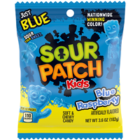 Sour Patch Blue Raspberry Peg Bag 3.6oz (102g)