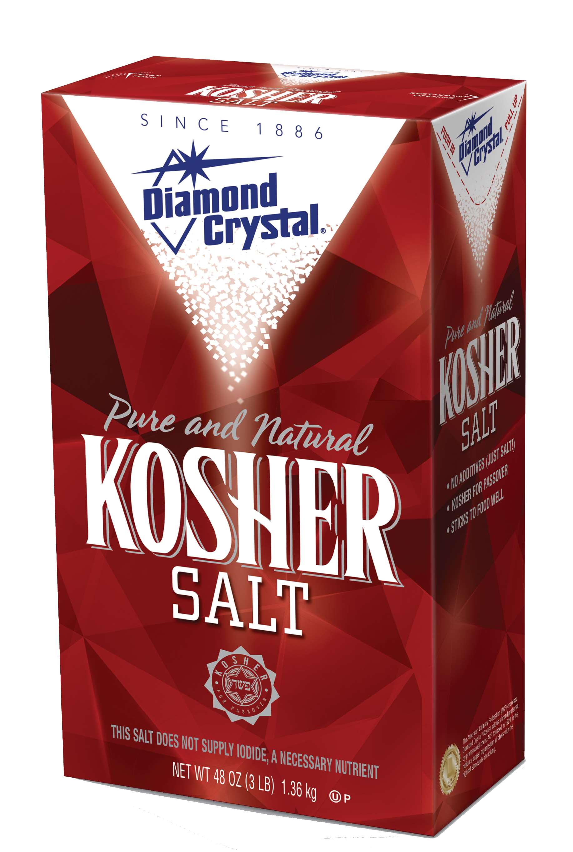 Diamond Crystal Kosher Salt 3lb (1.36kg)