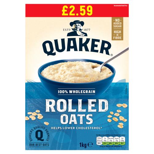 Quaker Oats 1kg PM £2.99