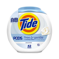 Tide Liquid Pods Free & Gentle 42's