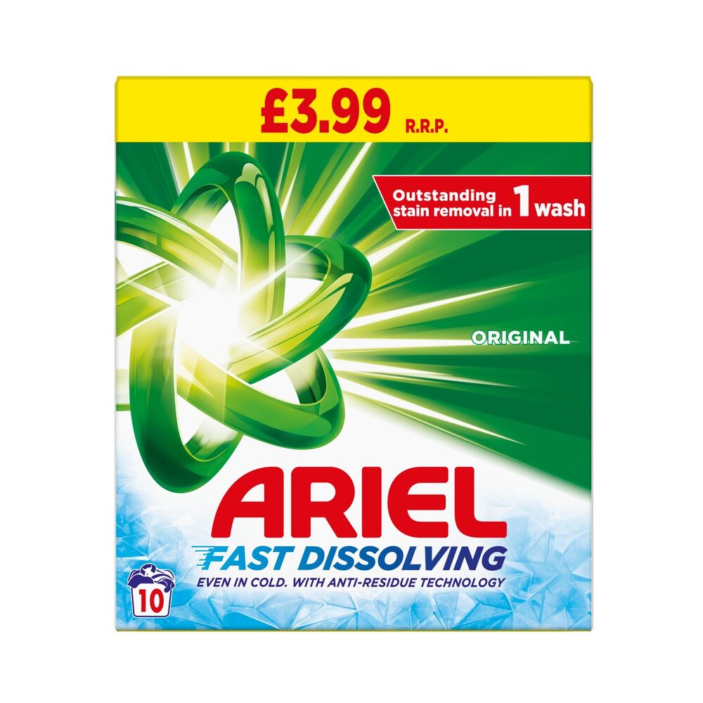 Ariel Powder Original 10w 600g P.M. £3.99